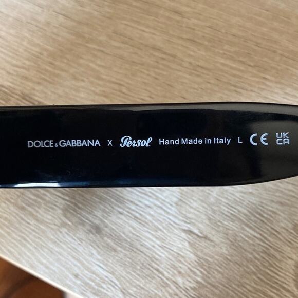 new D&G x Persol Black Frame Sunglasses Unisex Never Worn - Picture 5 of 9